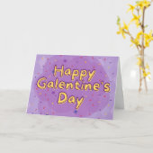 Carte de la Saint-Valentin platonique Galentine jo (Fleur jaune)
