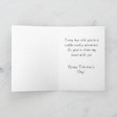 Carte de la Saint-Valentin pliée Amour de Koala (Intérieur)