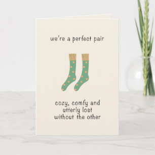 Carte de la Saint-Valentin pliée Perfect Pair
