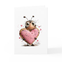 Carte de la Saint-Valentin pour abeille