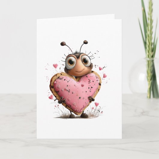 Carte de la Saint-Valentin pour abeille (Devant)