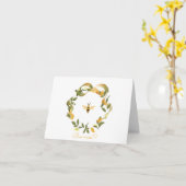 Carte de la Saint-Valentin pour abeille mellifère (Fleur jaune)