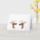 Carte de la Saint-Valentin pour adultes orignaux (Fleur jaune)