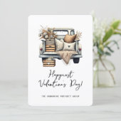 Carte de la Saint-Valentin pour agence immobilière (Debout devant)