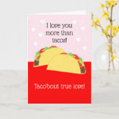 Carte de la Saint-Valentin pour amateur de tacos (Fleur jaune)