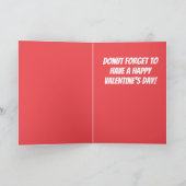 Carte de la Saint-Valentin pour beignet (Intérieur)