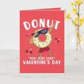 Carte de la Saint-Valentin pour beignet (Fleur jaune)