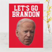 CARTE DE LA SAINT-VALENTIN POUR BIDEN LET'S GO BRA (Fleur jaune)