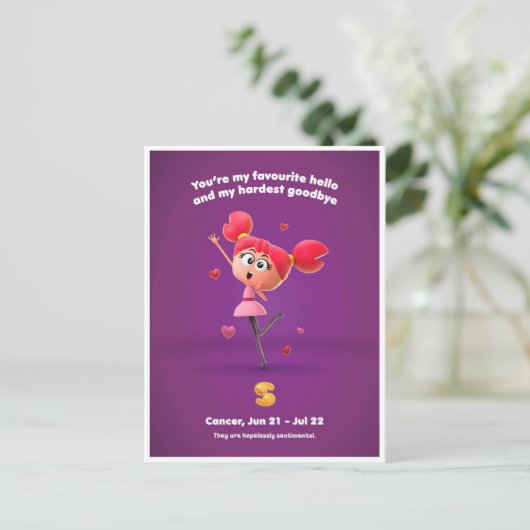 Carte de la Saint-Valentin pour Cancer (Debout devant)