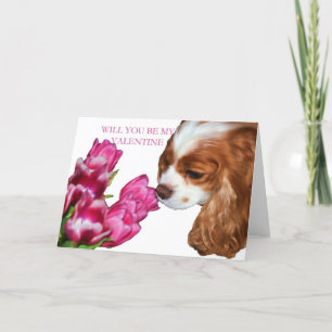 Carte de la Saint-Valentin pour Cavalier King Char