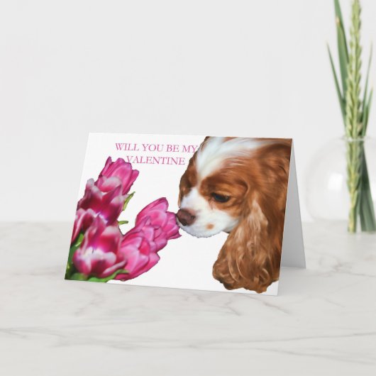 Carte de la Saint-Valentin pour Cavalier King Char (Devant)
