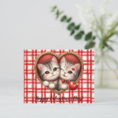 Carte de la Saint-Valentin pour chat (Debout devant)