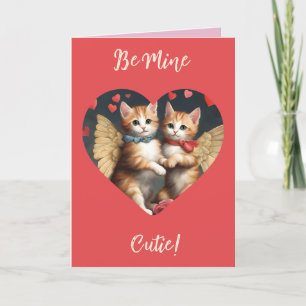 Carte de la Saint-Valentin pour chat Cupidon Mien