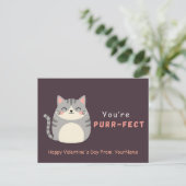 Carte de la Saint-Valentin pour chat mignon – Tu e (Debout devant)