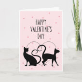 Carte de la Saint-Valentin pour chats affectueux (Devant)