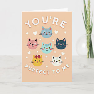 Carte de la Saint-Valentin pour chats « Vous êtes