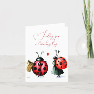 Carte de la Saint-Valentin pour coccinelle
