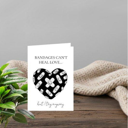 Carte de la Saint-Valentin pour cœur blessé