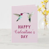 Carte de la Saint-Valentin pour colibri (Fleur jaune)