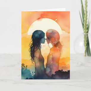 Carte de la Saint-Valentin pour couple LGBTQ