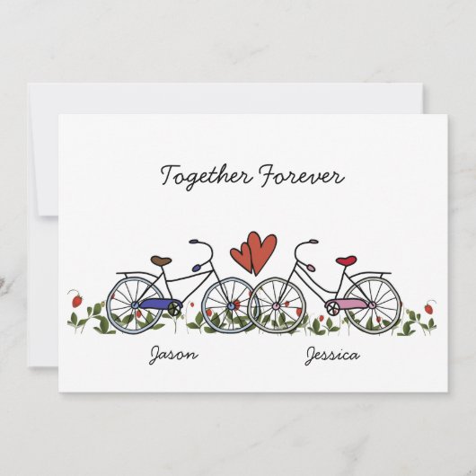 Carte de la Saint-Valentin pour couples amateurs d (Devant)