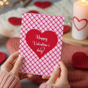 Carte de la Saint-Valentin pour couples aux cœurs