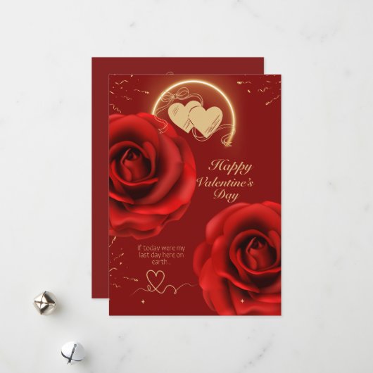 Carte de la Saint-Valentin pour couples drôles (Devant/Arrière en situation)
