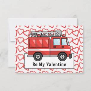 Carte de la Saint-Valentin pour enfant Camion de p
