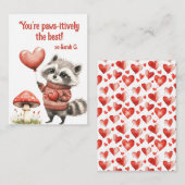 Carte de la Saint-Valentin pour enfants avec des a (Devant / Derrière)