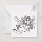 Carte de la Saint-Valentin pour enfants avec un ch (Dos)