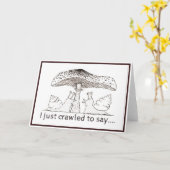 Carte de la Saint-Valentin pour escargot (Fleur jaune)