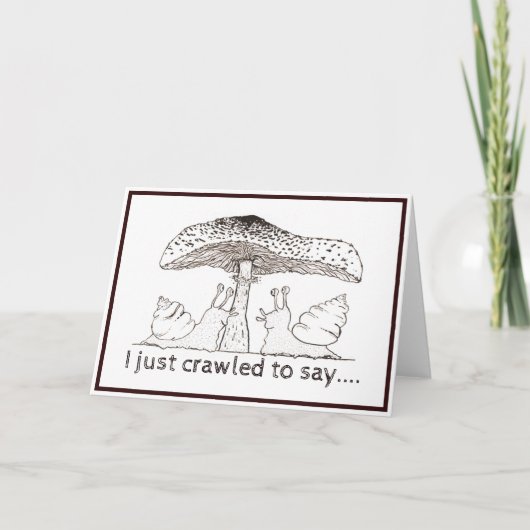 Carte de la Saint-Valentin pour escargot (Devant)