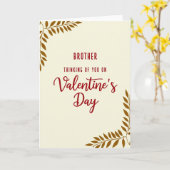 Carte de la Saint-Valentin pour frère (Fleur jaune)
