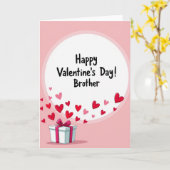 Carte de la Saint-Valentin pour frère Cœurs (Fleur jaune)