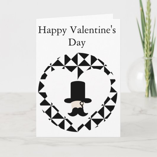 Carte de la Saint-Valentin pour gentleman (Devant)