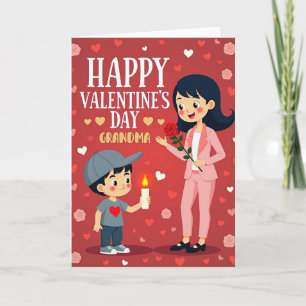 Carte de la Saint-Valentin pour grand-mère