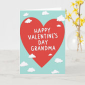 Carte de la Saint-Valentin pour grand-mère en form (Fleur jaune)
