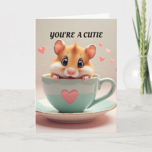 Carte de la Saint-Valentin pour hamster