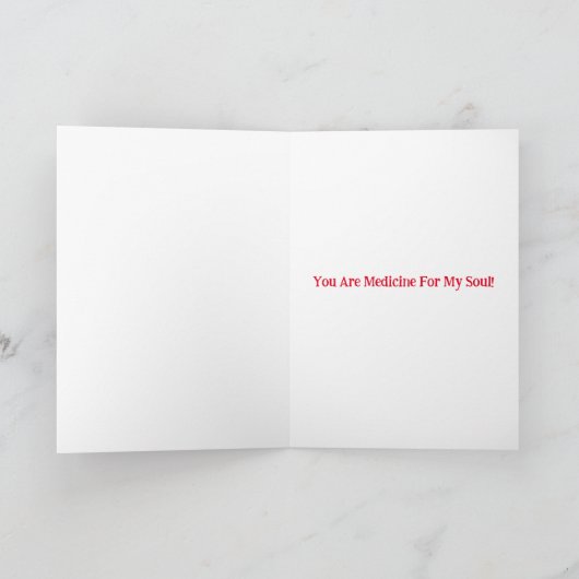 Carte de la Saint-Valentin pour infirmière drôle p (Intérieur)