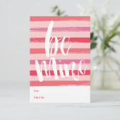 Carte de la Saint-Valentin pour la classe à rayure (Debout devant)