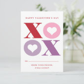 carte de la Saint-Valentin pour la classe avec cœu (Debout devant)