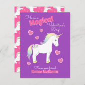 Carte de la Saint-Valentin pour la classe de jolis (Devant / Derrière)