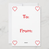 Carte de la Saint-Valentin pour la classe de volle (Dos)