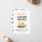 Carte de la Saint-Valentin pour la classe des enfa (Devant/Arrière en situation)