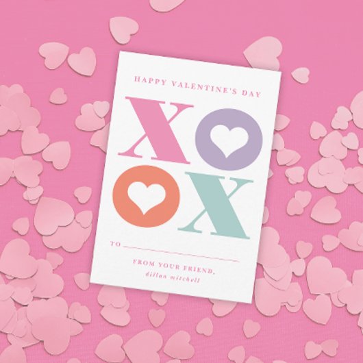 carte de la Saint-Valentin pour la classe en forme