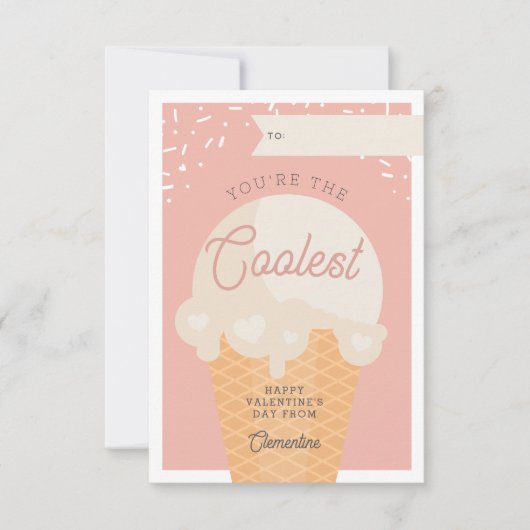 Carte de la Saint-Valentin pour la classe la plus  (Devant)