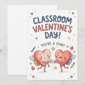 Carte de la Saint-Valentin pour la classe – Tu es  (Devant / Derrière)