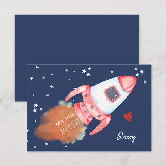 Carte de la Saint-Valentin pour la classe "Tu es g (Devant / Derrière)
