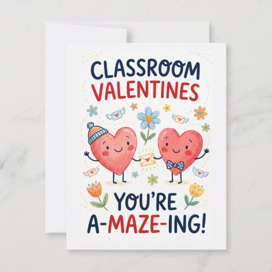 Carte de la Saint-Valentin pour la classe – Vous ê (Devant)