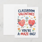 Carte de la Saint-Valentin pour la classe – Vous ê (Devant / Derrière)